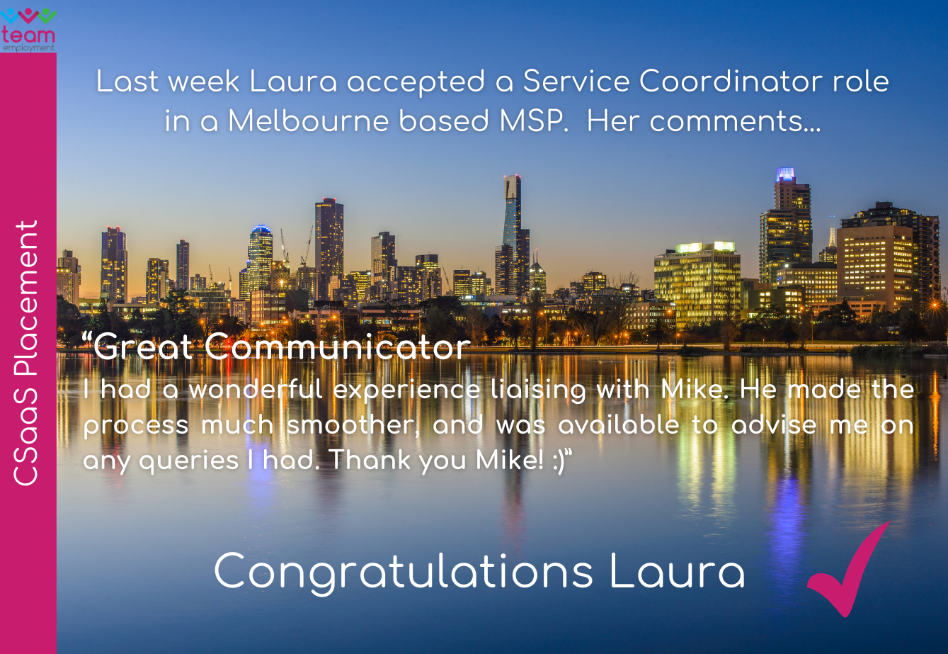 Candidate Testimonial from Laura